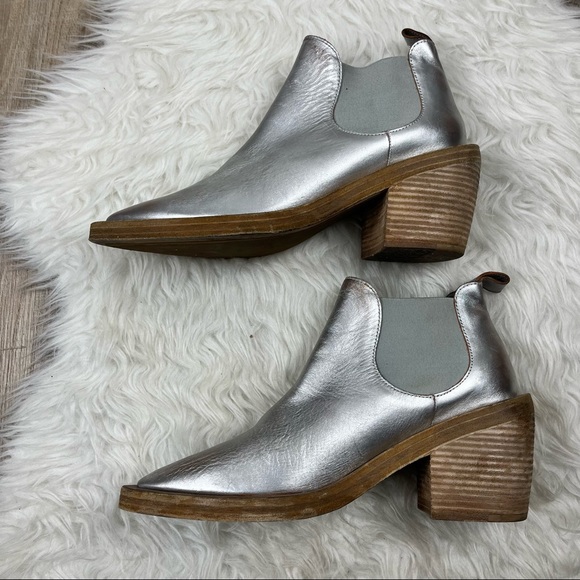 Marsell Coneros metallic silver chunky ankle boots - Picture 4 of 11